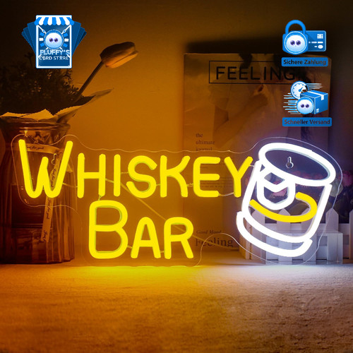 Neonlicht whiskey bar schild - neonlicht,