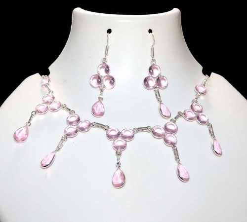 Kunzite tropfenfassung quaste - kunzite,