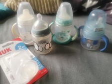 2x Nuk Trinklernbecher & 1x Flasche + Babylove Trink lern Becher ? 