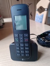 Telekom Sinus 207 Schnurloses Telefon, Schwarz, Inkl. Mobilteil