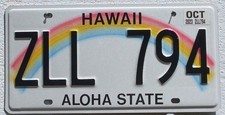 Hawaii 2023 Aloha State USA Auto Nummernschild License Plate Kennzeichen