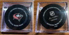Columbus Blue Jackets NHL Official Game Puck InGlasCo Original Eishockey Puck