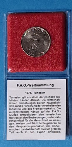 Tunesien dinar 1976 - -, 1/2