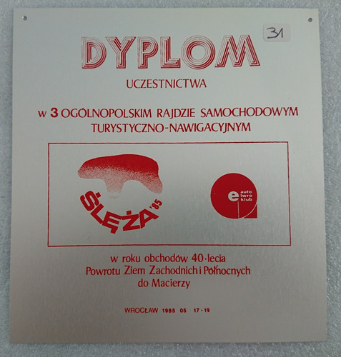 Alte plakette medaille dyplom - alte,