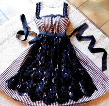 Wenger Festtags Hochzeits Balkonette Dirndl GR 36 Karo Federn