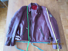 Harro Motorradlederjacke Vintage Gr. 60 Farbe Weinrot