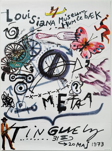 Original jean tinguely poster - jean,