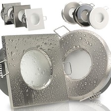 Einbaustrahler 50mm flach Bad LED Feuchtraum IP65 230V Außen 5W dimmbar AQB-MER