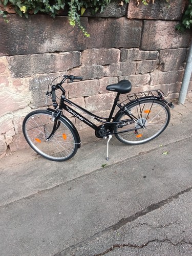 Damen cityrad schwarz - schwarz, gebr.
