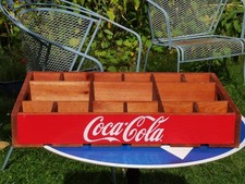 COCA COLA HOLZKISTE ROT - SETZKASTEN ? - VITRINE ?