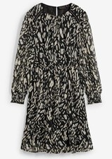 Chiffonkleid mit Zierborte Gr