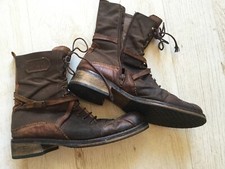 EL DANTES---Stiefelette--braun--VINTAGE--gewachst--Gr.42--sehr cool