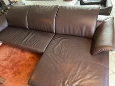 Koinor  Ledercouch braun mit Ottomane 300cm lang  Guter Zustand