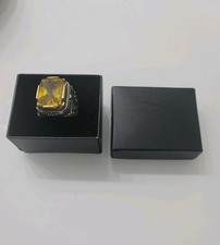 Herren silberring mit - silberring, citrin