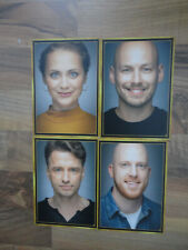 ** 4 Autogrammkarten *  Musical **  Harry Potter ** Nicht sign **