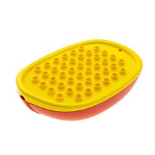 1x Lego Duplo Boot 7x12x2 Rumpf rot Deck Platte gelb 15576 15575 15576c02