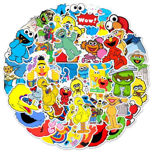 50x sesamstraße sticker deko - sticker,
