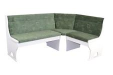 Truheneckbank 165x125 cm weiß