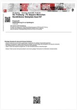 Sammler Used Ticket SC