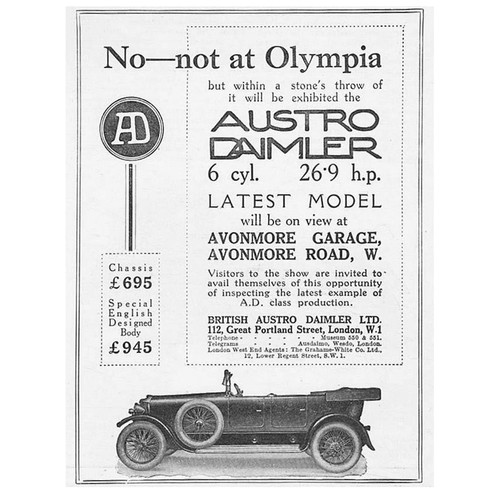 Austro daimler kraftwagen - austro-daimler,