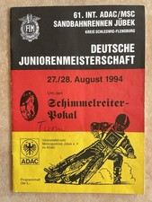 Programmheft Sandbahn Speedway Jübeck 1994 Deutsche Juniorenmeisterschaft