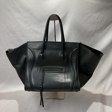 CELINE Luggage Phantom schwarz Leder Beuteltasche Tasche Handtasche authentisch