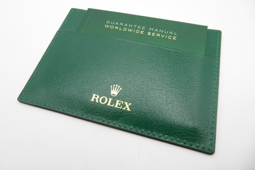 Rolex kartenetui und booklet - rolex,