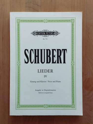 Schubert lieder klavier - schubert, iv,