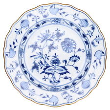 Kuchenteller mit Goldrand Meissen Neuer Ausschnitt I.Wahl Zwiebelmuster Knaufzei