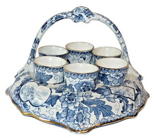 F. A. Mehlem Bonn Tokio Eierbecher Halter Rarität Jugendstil um 1900 Kaiserzeit