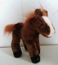 Plüschtier Stofftier wieherndes Pferdchen Höhe ca. 19,5 cm Länge ca. 22 cm