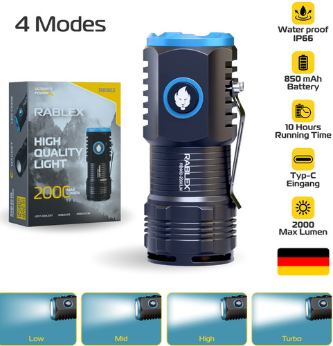 Led taschenlampe 2000 - led, lumen