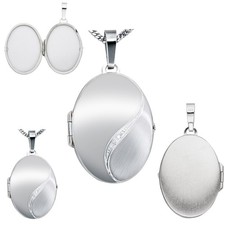 Medaillon 585 echt Weißgold