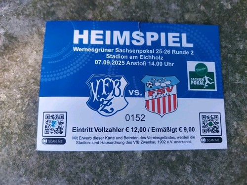 Sammler ticket vfb zwenkau - ,