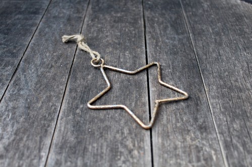 Stern golden h10cm hängedeko - h10cm,