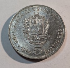 5 Bolivares Venezuela 1989 Münze