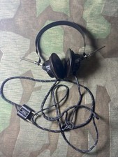 Original Kopfhörer 2.WK WW2 Equipment WH Hagenuk Kiel Funk Oldtimer Kfz Technik