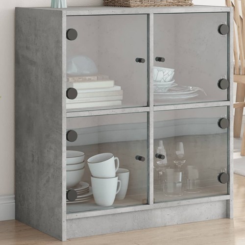 Beistellschrank mit glastüren - beistellschrank,