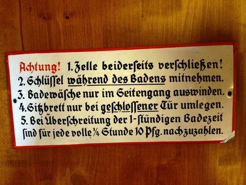Emailleschild achtung zelle - emailleschild,