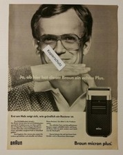 Werbeanzeige/advertisement A4: Braun micron plus Rasierer 1981 (110416178)