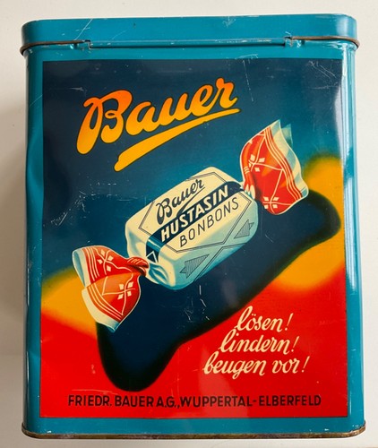 Alte blechdose bauer - blechdose, |