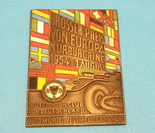 B021982k9170 - Alte Automobil Plakette AVD Großer Preis von Europa Nürnb. 1954