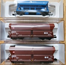 Fleischmann 2 x Selbstentladewagen 852323K und Schotterwagen 850903K, Spur N