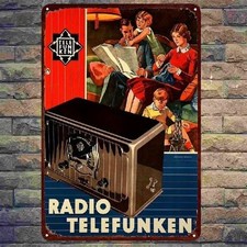 Blechschild Radio Telefunken