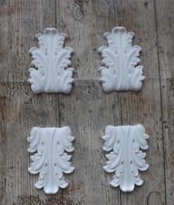 Ornament,Verzierung Gips,Dekoration Wand Wanddekoration 4 Stück