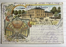 PK Gruss vom Gasthof zum Deutschen Kaiser Oberlungwitz bei Hohenstein Ernstthal