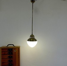 Antike Jugendstil Pendellampe