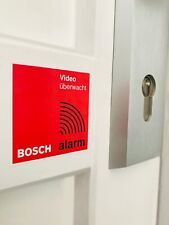2x Bosch Haus Videoüberwachung Aufkleber Alarmanlage Einbruchschutz Objektschutz