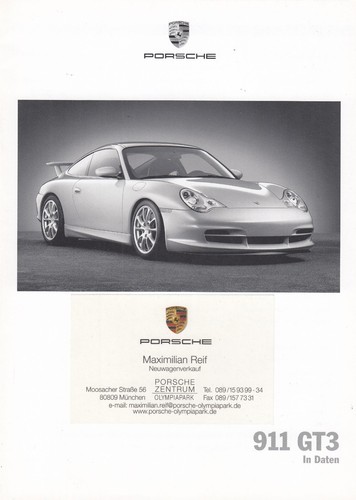 Porsche 911 996 gt3 daten - porsche,