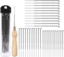 Redamancy Filznadeln Set, 35 Pcs 3 Größen Filzen Nadeln mit Filz Holzgriff W